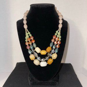 Multicolor Stone Layer Necklace